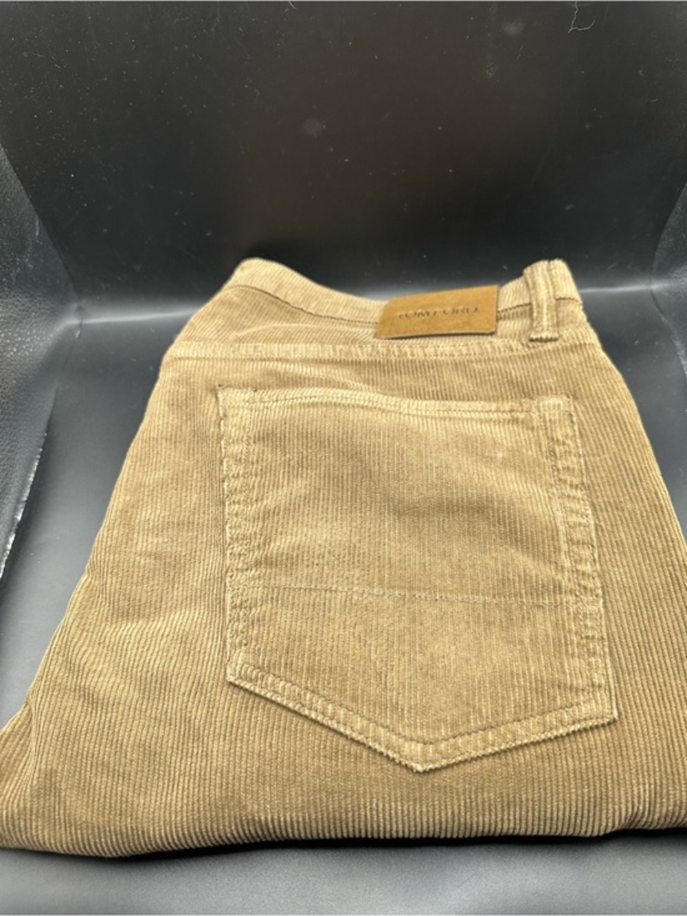 Tom Ford Coffee Cotton Slim Corduroy US 36